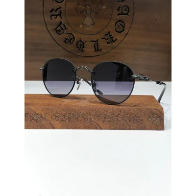 Солнцезащитные очки Chrome Hearts Decorated Bridge Of Nose "Black" фото № 2