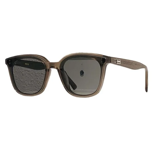 Солнцезащитные очки Gentle Monster Teardrop With Logo On Temples "Brown"