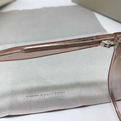 Солнцезащитные очки Gentle Monster Temples Decorated By Two Ovals And Dots "Brown" фото № 2