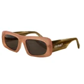 Солнцезащитные очки Off White Colorful Frame And Wide Temples "Pink"