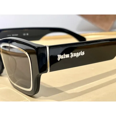 Солнцезащитные очки Palm Angels Inside Double Frame "Black/Silver" фото № 5