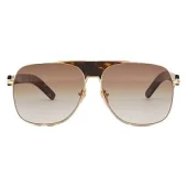 Солнцезащитные очки Palm Angels Frame With Wide Line On Bridge Of Nose "Brown"