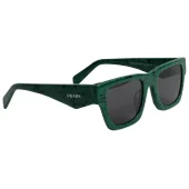 Солнцезащитные очки Prada Temples With Logo Inscription On Temples "Green"