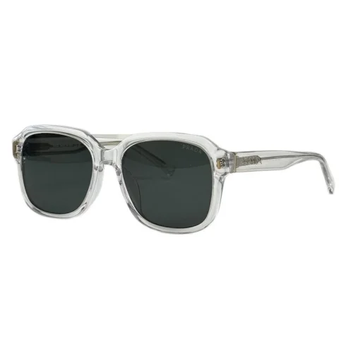 Солнцезащитные очки Prada Temples With Stripe And Logo "White"