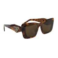 Солнцезащитные очки Prada Wide Frame WIth Triangle And Logo "Brown/Orange"
