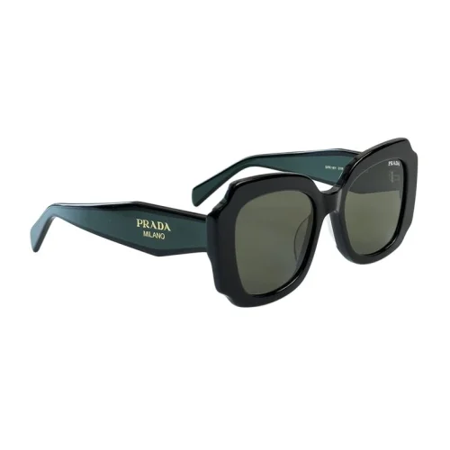 Солнцезащитные очки Prada Frame With Cut Edges "Green"