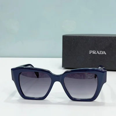 Солнцезащитные очки Prada Hexagon Shaped "Blue" фото № 2