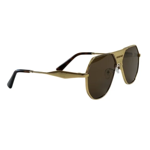 Солнцезащитные очки Prada Frame With Connected Wide Line Between Lenses "Brown"