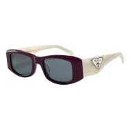 Солнцезащитные очки Prada Rectangle Shaped Narrow Frame "Violet/White"