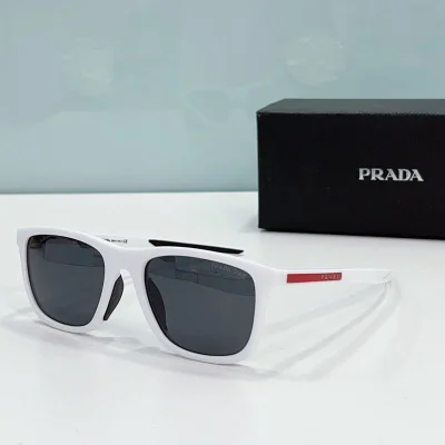 Солнцезащитные очки Prada Logo On Frame "White" фото № 2 Солнцезащитные очки Prada Logo On Frame "White" фото № 2