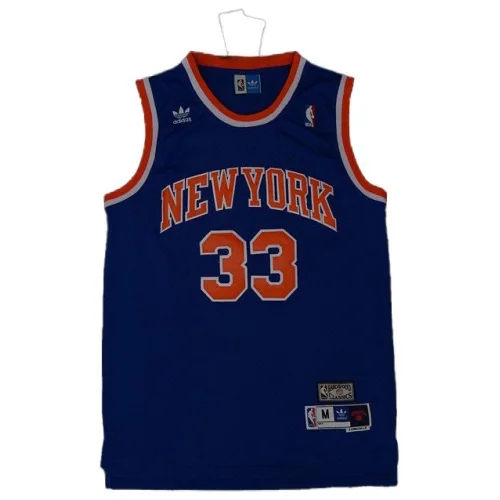 Баскетбольная Джерси Adidas New York Knicks №33 Patrick Ewing "Blue"