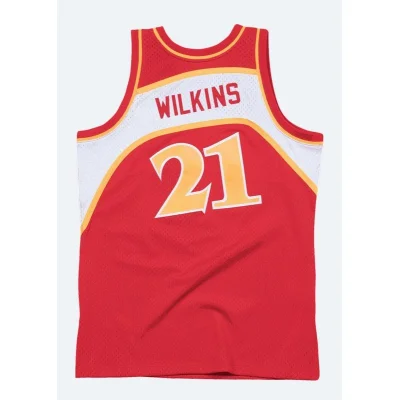 Баскетбольная Джерси NBA Atlanta Hawks 21 №21 Dominique Wilkins "Red" фото № 2 Баскетбольная Джерси NBA Atlanta Hawks 21 №21 Dominique Wilkins "Red" фото № 2