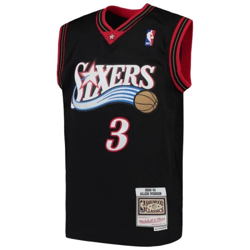Баскетбольная Джерси NBA Philadelphia 76ers №3 Allen Iverson "Black"