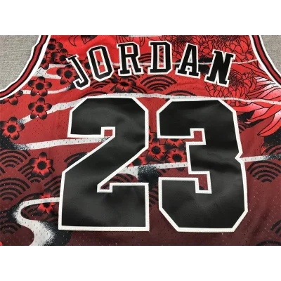Баскетбольная Джерси NBA Chicago Bulls 23 №23 Michael Jordan "Red" фото № 2