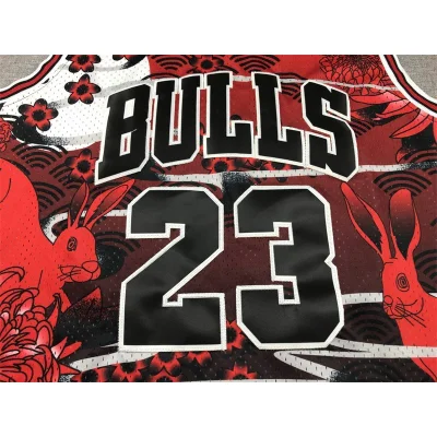 Баскетбольная Джерси NBA Chicago Bulls 23 №23 Michael Jordan "Red" фото № 3