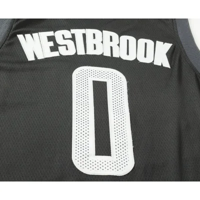 Баскетбольная Джерси Nike Houston Rockets №0 Russell Westbrook "Black" фото № 3