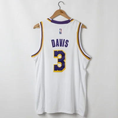 Баскетбольная Джерси Nike X NBA Los Angeles Lakers №3 Anthony Davis "White" фото № 5