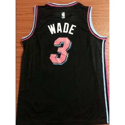 Баскетбольная Джерси Nike Miami Heat 18-19 №3 Dwyane Wade "Black" фото № 3
