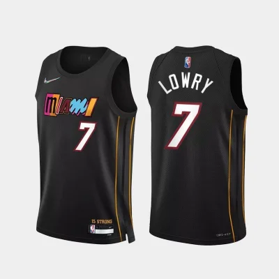 Баскетбольная Джерси Nike Miami Heat 21-22 №7 Kyle Lowry "Black" фото № 2 Баскетбольная Джерси Nike Miami Heat 21-22 №7 Kyle Lowry "Black" фото № 2