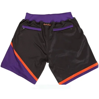 Баскетбольные Шорты Just Don Phoenix Suns With Logo "Black/VIolet" фото № 2