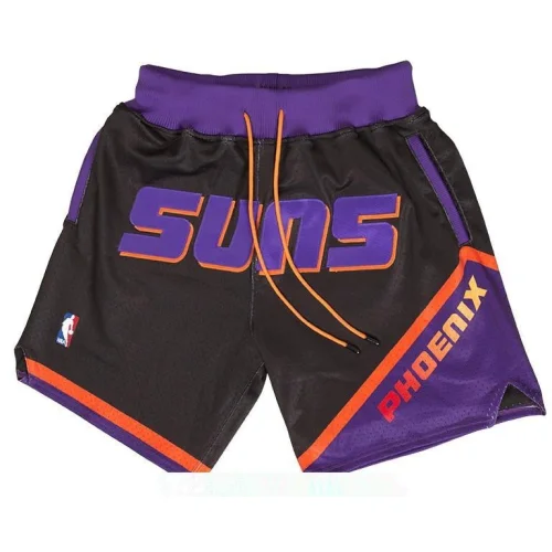 Баскетбольные Шорты Just Don Phoenix Suns With Logo "Black/VIolet"