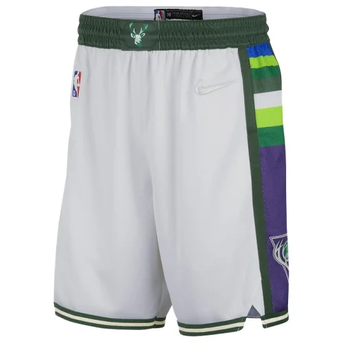 Баскетбольные Шорты Nike Milwaukee Bucks 21-22 "White"
