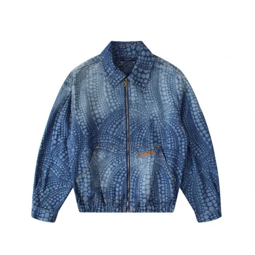 Джинсовая Куртка Louis Vuitton Polka Print - ZIP "Blue"