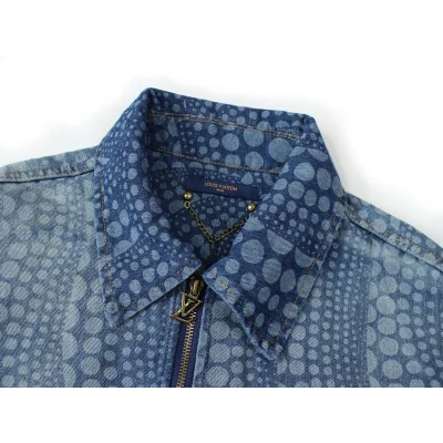 Джинсовая Куртка Louis Vuitton Polka Print - ZIP "Blue" фото № 7 Джинсовая Куртка Louis Vuitton Polka Print - ZIP "Blue" фото № 7
