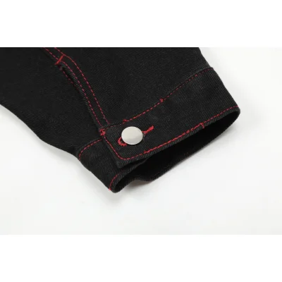 Джинсовая куртка Revenge Sharp Inscription "Black" фото № 3