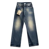 Джинсы Burberry Checked Blue Warrior On The Horse Brown Stripe "Blue"