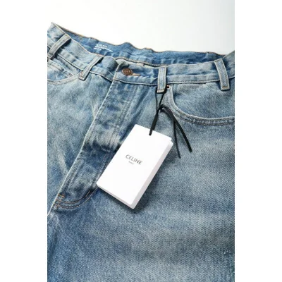 Джинсы Celine Ragged Style "Blue" фото № 6