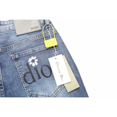 Джинсы Christian Dior With Flower On The Pocket "Blue" фото № 2