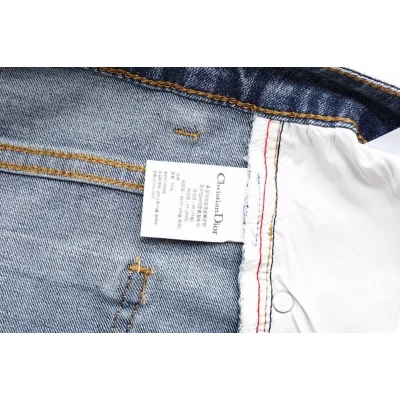 Джинсы Christian Dior With Flower On The Pocket "Blue" фото № 3