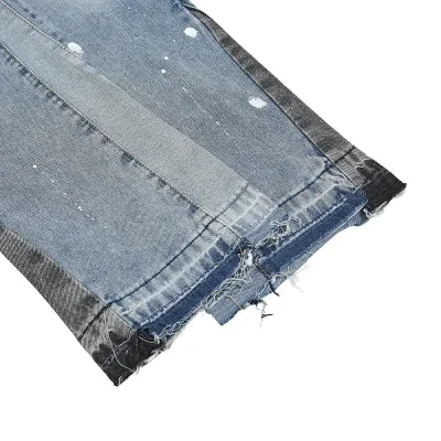 Джинсы Gallery Dept. LA Flare Distressed Splash "Light Blue" фото № 2