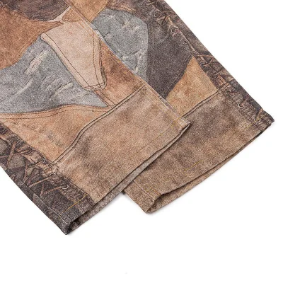 Джинсы Gallery Dept. 5001 Patchwork Leather "Brown Multicolor" фото № 3 Джинсы Gallery Dept. 5001 Patchwork Leather "Brown Multicolor" фото № 3