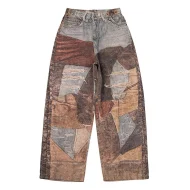 Джинсы Gallery Dept. 5001 Patchwork Leather "Brown Multicolor"