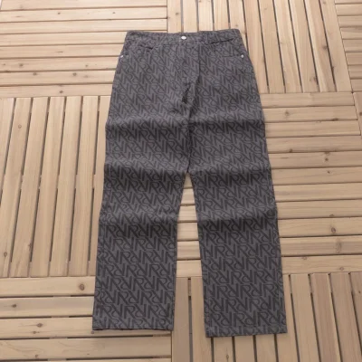 Джинсовые брюки Represent Repeated Logo Decoration "Gray" фото № 4 Джинсовые брюки Represent Repeated Logo Decoration "Gray" фото № 4