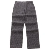 Джинсовые брюки Represent Repeated Logo Decoration "Gray"