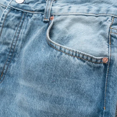 Джинсы Stussy Strauss Emblem "Blue" фото № 6