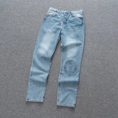 Джинсы Stussy Strauss Emblem "Blue" фото № 8