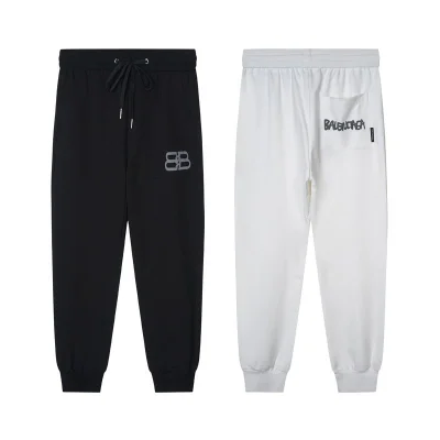 Штаны Balenciaga With Soft Text Logo "White" фото № 2