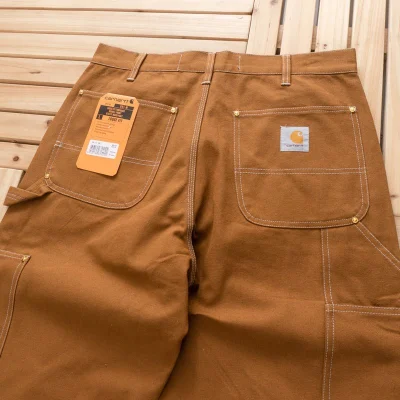 Брюки Carhartt Patches And Button Decoration "Brown" фото № 6