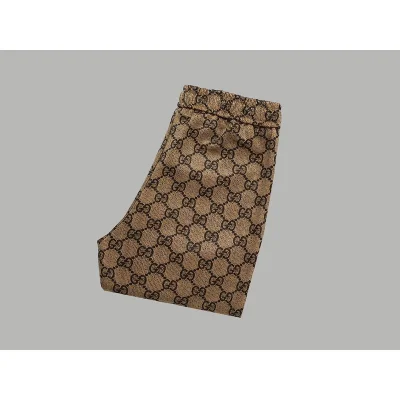 Штаны Gucci The Print Of The Connected Logo Is The Letter G "Brown" фото № 4