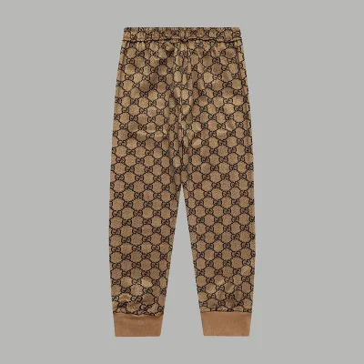 Штаны Gucci The Print Of The Connected Logo Is The Letter G "Brown" фото № 9