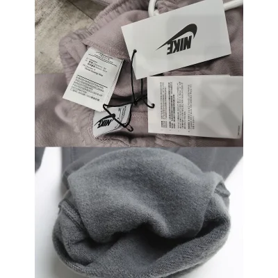 Штаны Nike With White Checkmark Logo "Pink/Gray" фото № 3