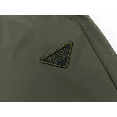 Штаны Prada With Triangular Insert Logo "Khaki" фото № 2