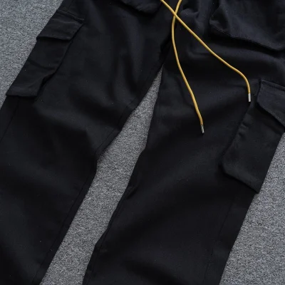 Штаны Rhude With A Yellow Lace "Black" фото № 4