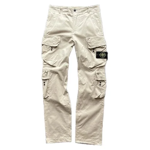 Штаны Stone Island With Patch On Pocket "Cream"