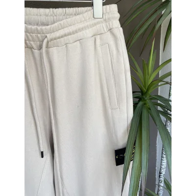 Штаны Stone Island With Logo Patch "White" фото № 5