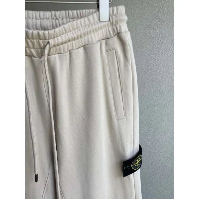 Штаны Stone Island With Logo Patch "White" фото № 8